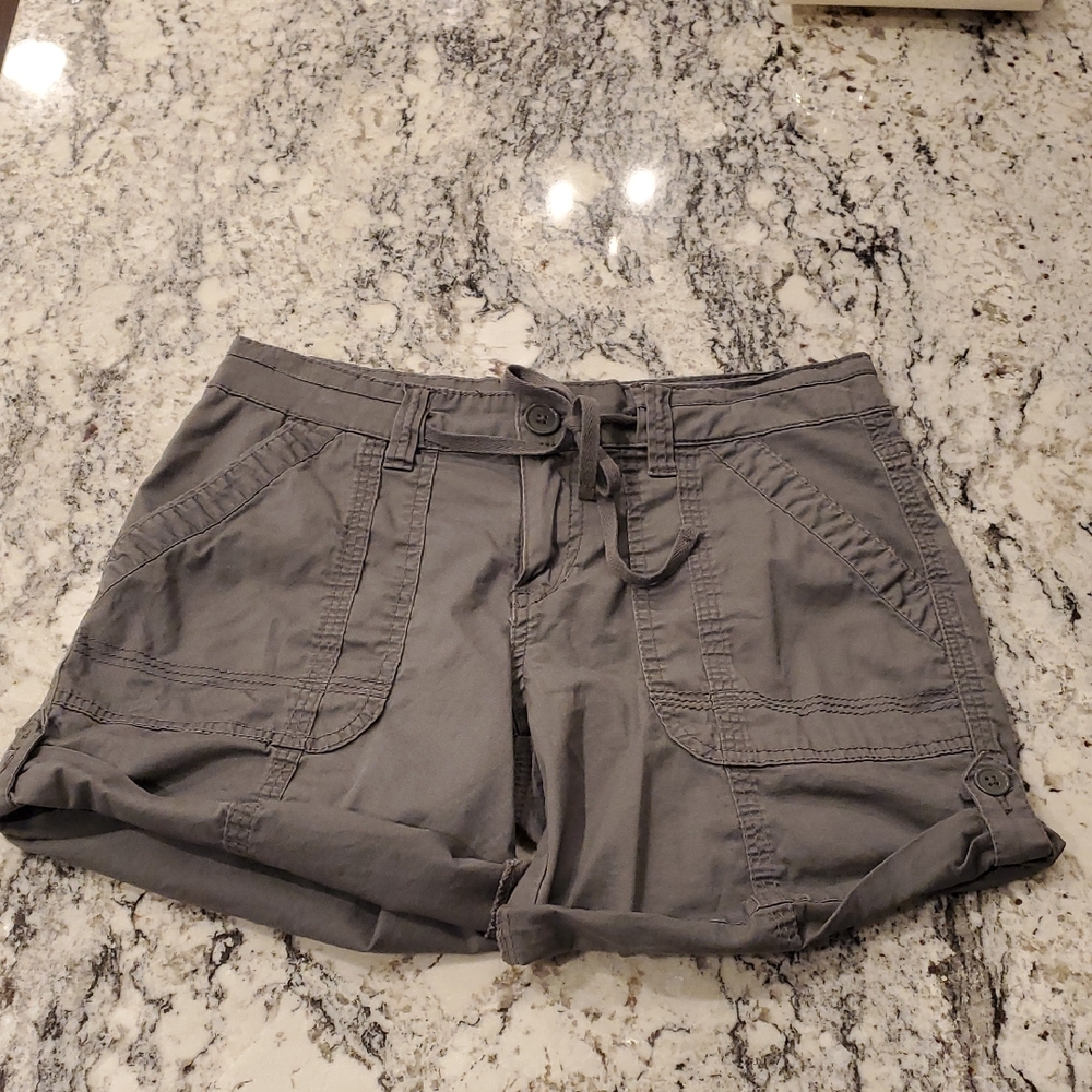 Women Supplies Gray Women's Rolled Shorts